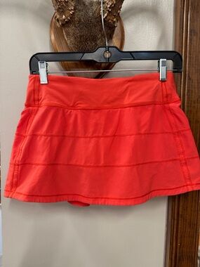 Lululemon hot heat pace rival mid rise Athletic Skort